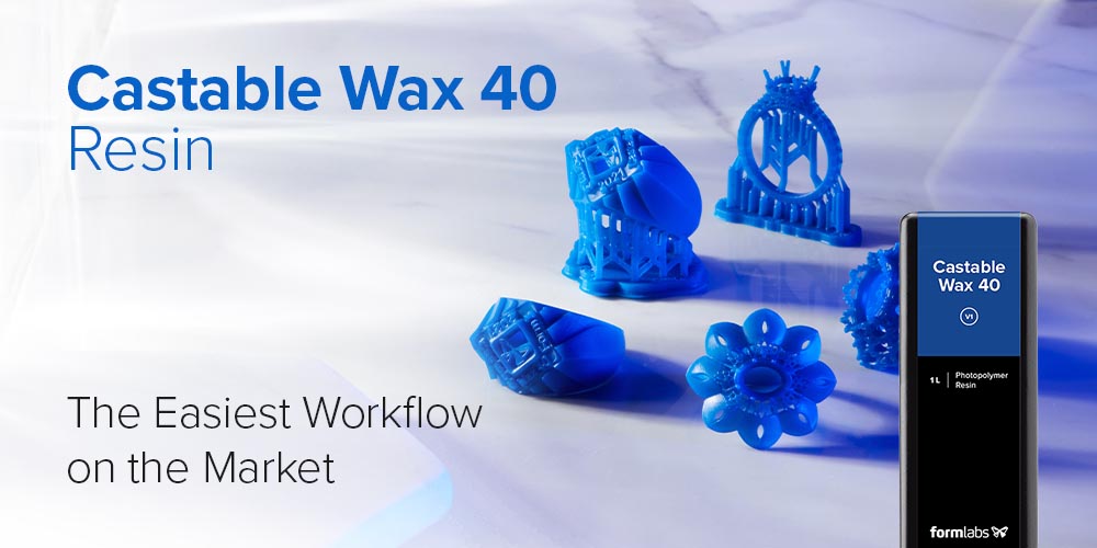 Formlabs Castable Wax Resin jewelry for 3D printing